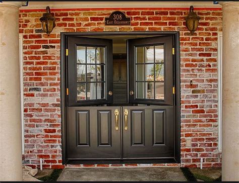Love These Double Dutch Entry Doors Stunning Against The Red Brick