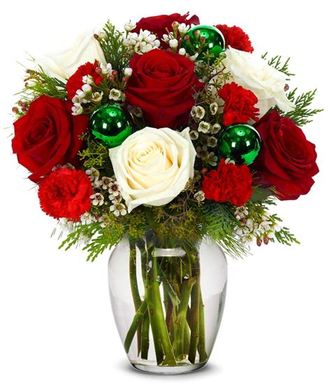 Colorful wedding flower arrangement mixed flower arrangement for a wedding: Christmas Cheer at From You Flowers