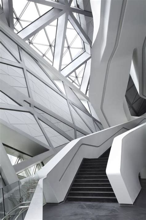 Futuristic Architecture Modern Interior Stairs Zaha Hadid