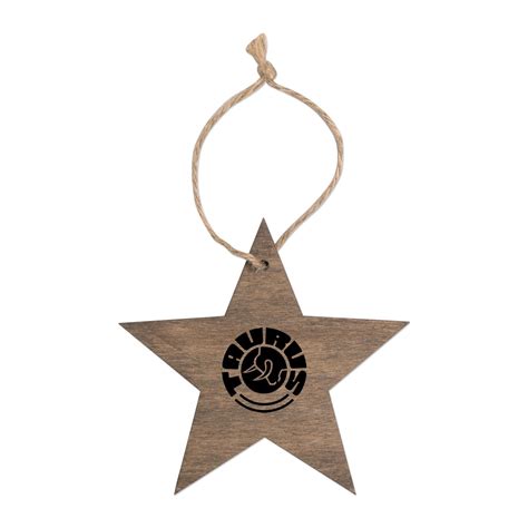 S71412x Wooden Star Ornament