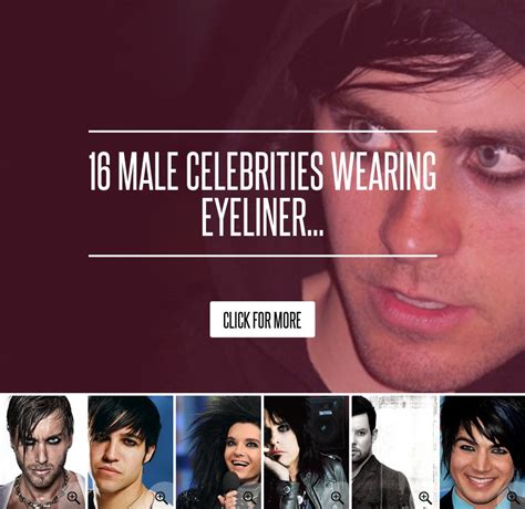 16 Male Celebrities Wearing Eyeliner
