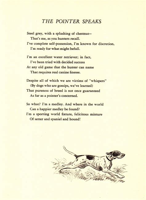 1940s Antique Pointer Print Morgan Dennis Pointer And Poem Art Etsy