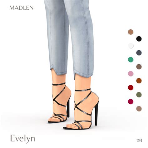 Madlensims Evelyn Shoes New Shiny Stilettos For Emily Cc Finds
