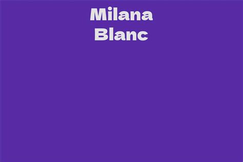 Milana Blanc Telegraph
