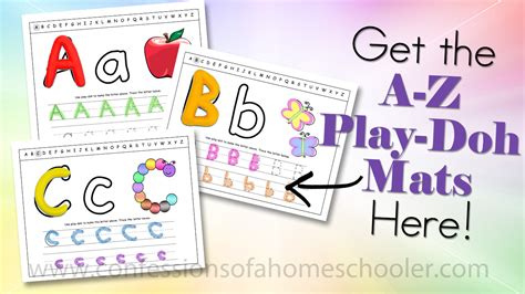 A Z Alphabet Play Doh Mats Confessions Of A Homeschooler Bloglovin