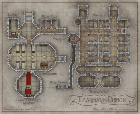 Tearmark Prison By Tangaboa Dnd World Map Dungeon Maps