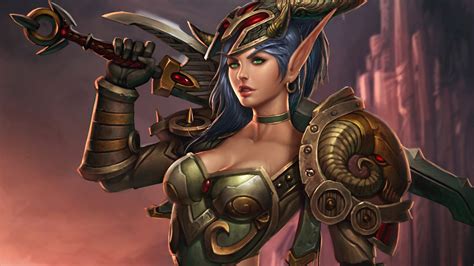 Wallpapers Blood Elf Paladin Women World Of Warcraft X
