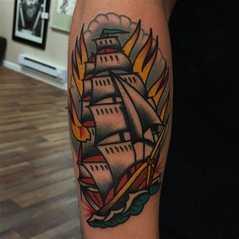 Check out our burning monk selection for the very best in unique or custom, handmade pieces from our clothing shops. Burning Ship Tattoo Traditional - Best Tattoo Ideas