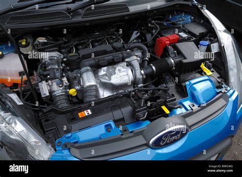 The Diesel Engine From The Ford Fiesta 16 Tdci Econetic One Of The