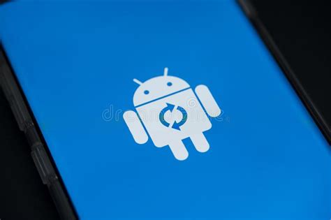 Android Robot Logo During Software Installs Editorial Stock Photo