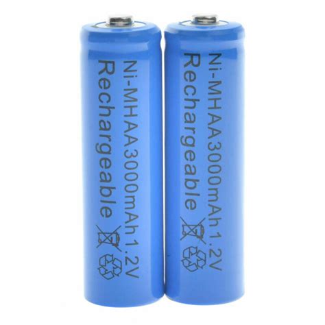20 Aa Rechargeable Batteries Nimh 3000mah 12v Garden Solar Ni Mh Light