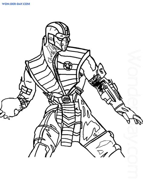 Sub Zeros Skill Coloring Page Sub Zero Coloring Pages Printable 67284
