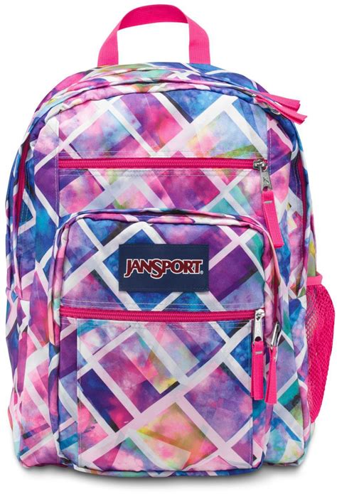 Jansport Big Student Backpack Pink Pansy Preston Plaid One Size