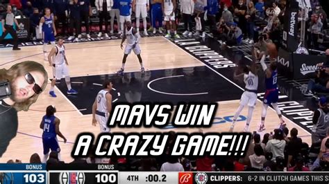 Slightly Biased Reacts To Paul George Buzzer Beater To Tie The Game Mavericks Vs Clippers