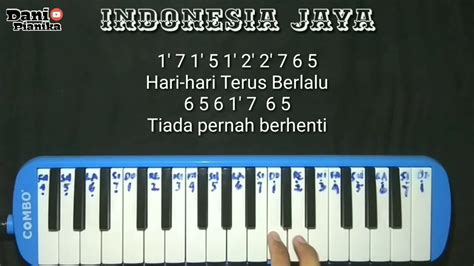 Indonesia Jaya Mudah Not Pianika Chords Chordify