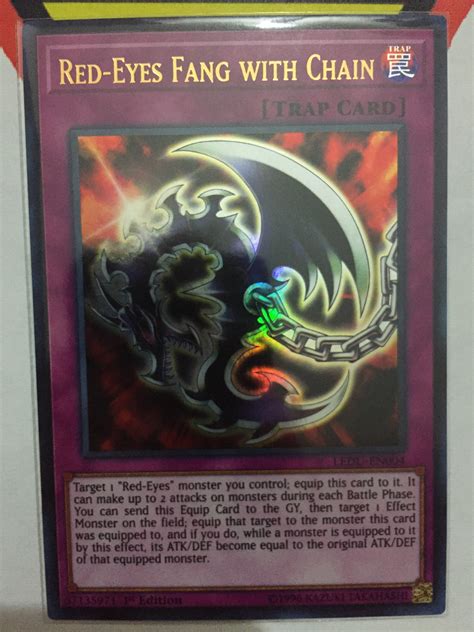 Red Eyes Fang With Chain Ultra Ledu En004 1st — Transcend Cards