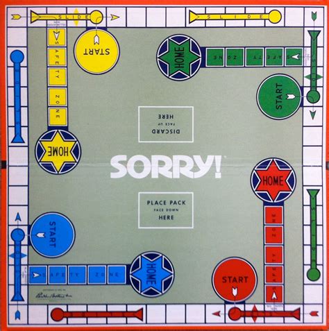 Printable Sorry Board Game