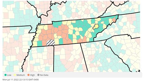 Cdc Nine East Tennessee Counties At Medium Risk For Community Impact