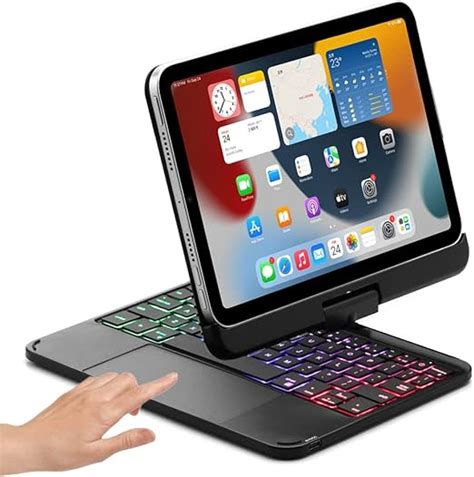 Jp 360° Rotating Ipad Mini 6 Keyboard Case With Trackpad
