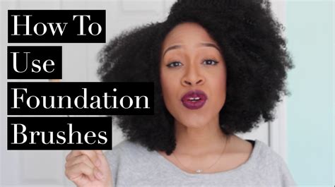 How To Use A Foundation Brush Youtube