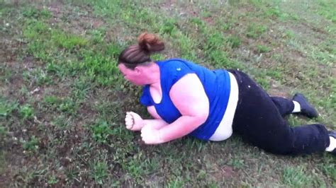 Fat Girl Rolling Down A Hill Youtube
