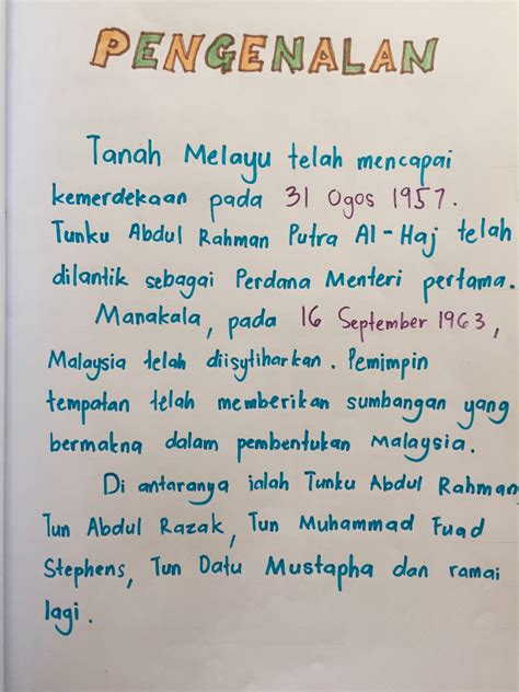 ~ ACCOUNTING 2 COOKING ~ Buku Skrap Sejarah Tahun 6 (2019)