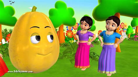 Learn Telugu Pandlu Fruits 3d Animation Preschool