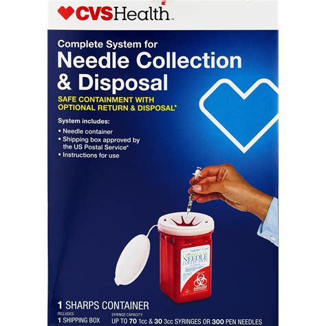 CVS Health Complete Needle Collection Disposal System Pick Up In