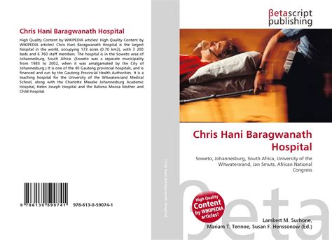 Chris Hani Baragwanath Hospital 978 613 0 59074 1 6130590741