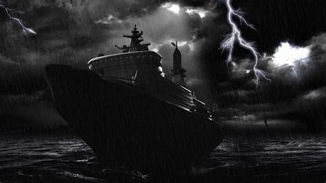 Ship Storm Hd Wallpaper Background Image 1920x1080 Id410703