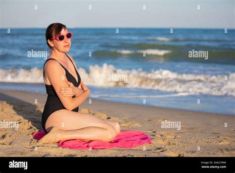 Mature Woman And Swimsuit Hi Res Stock Photography And Images Alamy