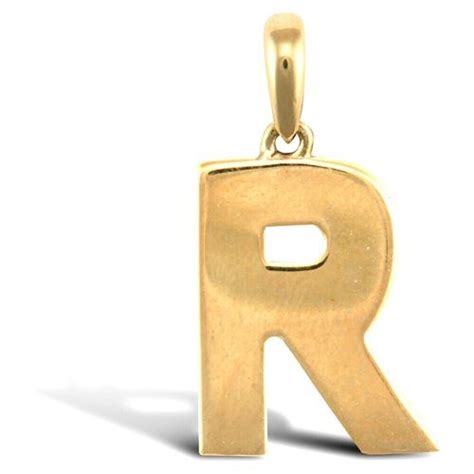 9ct Gold Initial Pendant Solid 9ct Gold Any Name Letter Initial 9ct