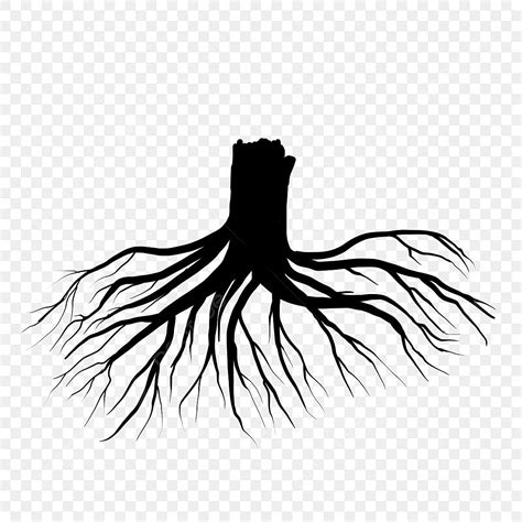 Gambar Seni Klip Silhouette Tree Root Root Clipart Silhouette Pohon
