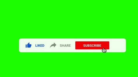Like Share And Subscribe Green Screen Animation Video Youtube