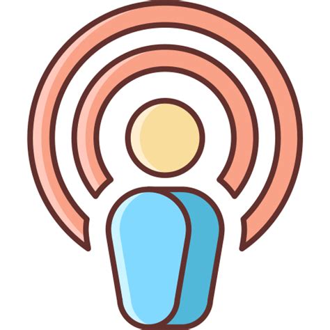 Podcast Flaticons Lineal Color Icon