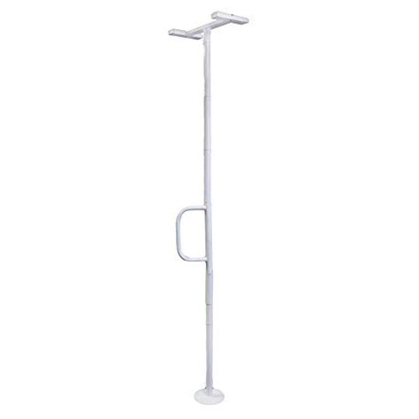 Glacier bay toilet support rail adjustable grab bar. Able Life Universal Floor to Ceiling Grab Bar Tension Mounted Elderly Transfer Pole Bathroom ...