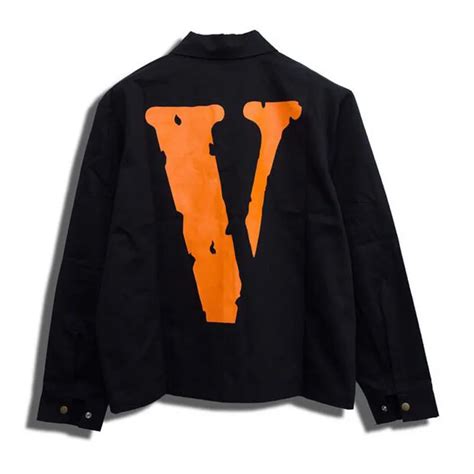 Vlone Jacket High Quality Orange Vlone Denim 555555 Mens Designer