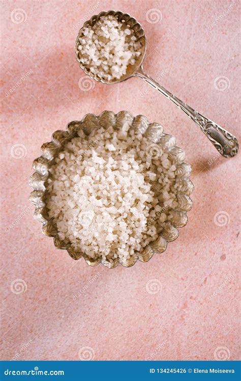French Grey Sea Salt In French Vintage Molds Stock Photo Image Of