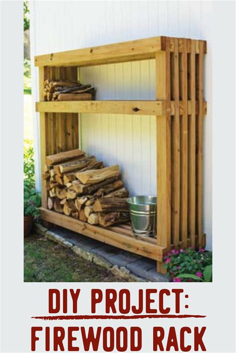 Log storage for living room. DIY Project: Firewood Rack | Diy pallet furniture, Diy ...