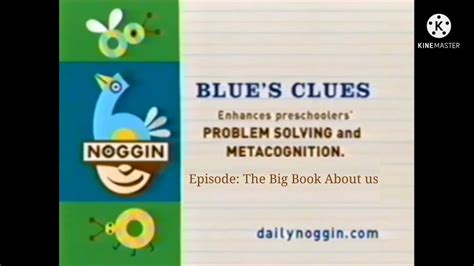 Blues Clues Noggin Airing The Big Book About Us Not Real Credits