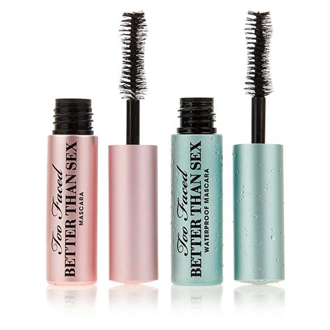 buy too faced better than sex mascara duo regular and waterproof mini travel size 17 ounce each