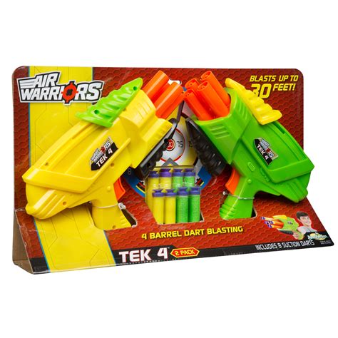 Buzz Bee Toys Air Warriors Tek 4 Blaster Two Pack