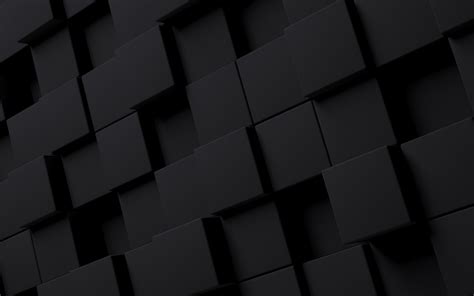 Download Black Pattern Dark Cubes Abstract 1440x900 Wallpaper