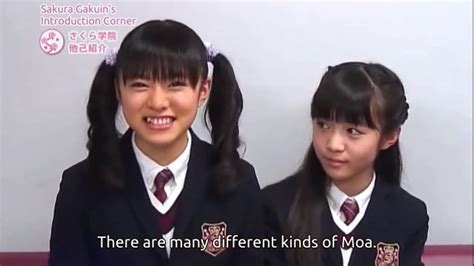20130313 Sakura Gakuin Horiuchi Marina And Kikuchi Moa Introduction Eng Sub Youtube