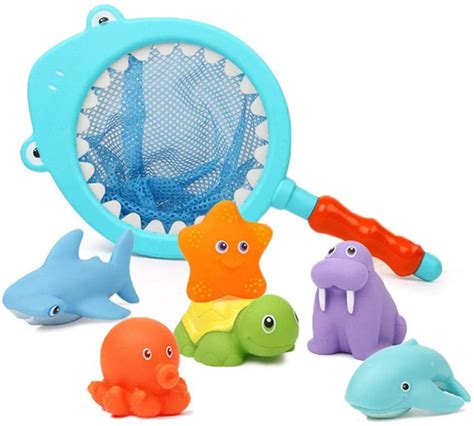 Beach Toys For 1 2 Year Old Kids Bath Toys Net Fishing Toy Squirters