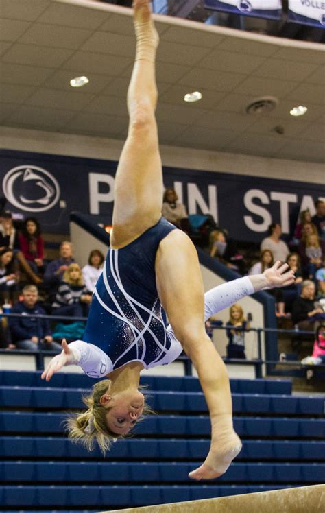 penn state women s gymnastics finishes second in final regular season meet penn state division