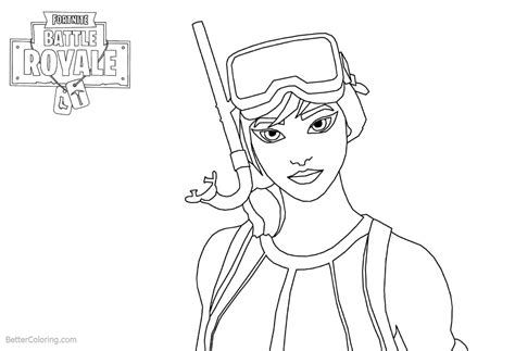 The place where you have to settle down is chosen at random, so the player does not know where he will be next time. Fortnite Coloring Pages Girl Line Art - Free Printable ...