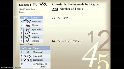 Classifying Polynomials - YouTube