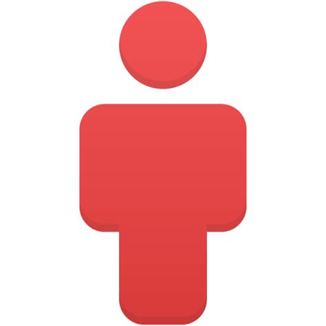 User Red Icon Flatastic 11 Iconpack Custom Icon Design