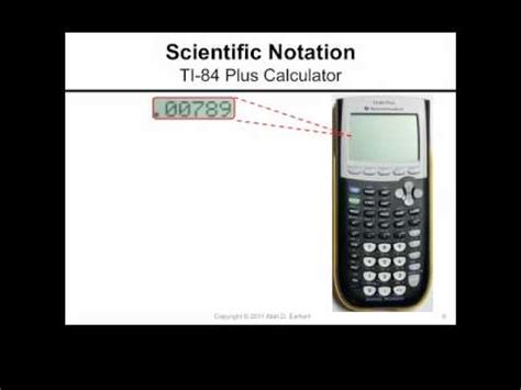 How Do You Do Scientific Notation On A Scientific Calculator - How to Work in Scientific Notation on the TI-84 Plus Calculator